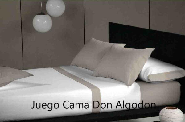 Juego Cama 3 Piezas Don Algodón Color Lino Cama 150 cm